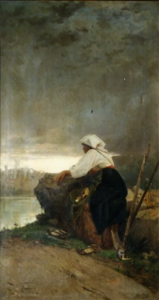 Figura femminile di contadina - Palazzo san Giacomo